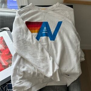 Aviator nation crew sweatshirt - XL - white